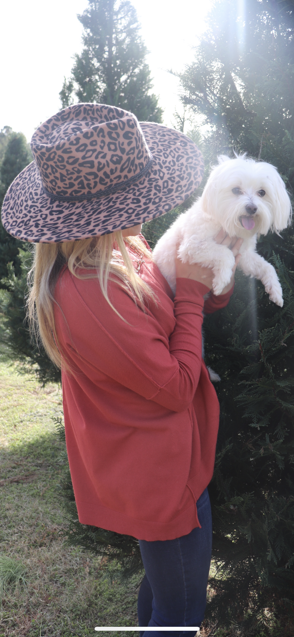 LEOPARD FELT HAT