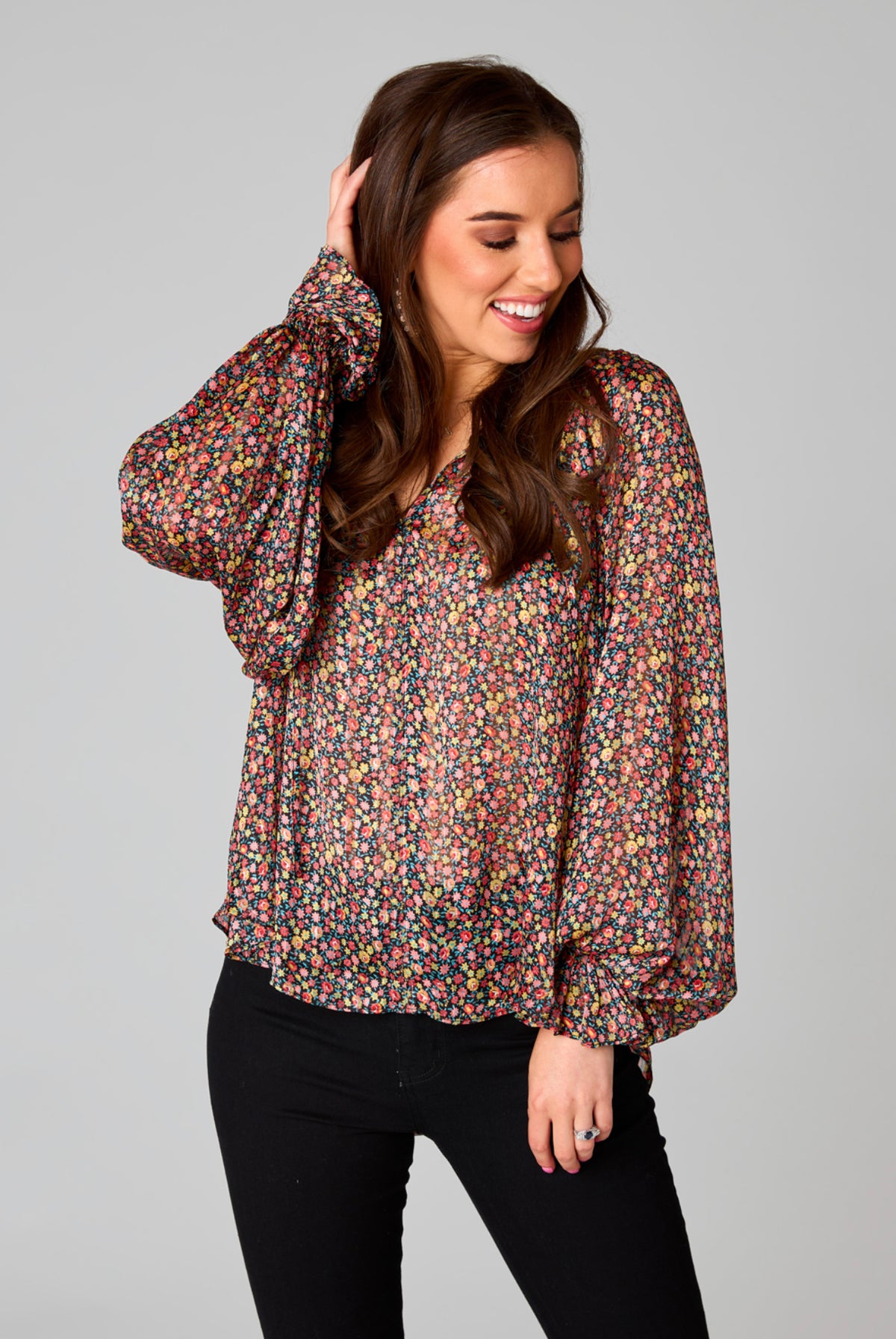 MANDY COLOR BURST TOP