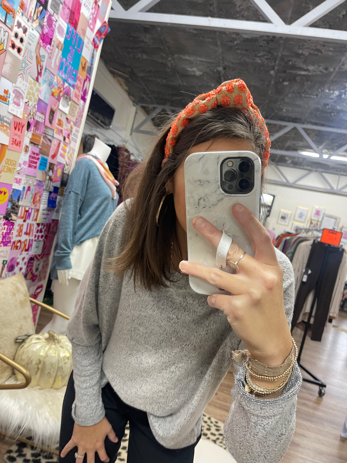 MACIE WEAVE TOP KNOT HEADBAND