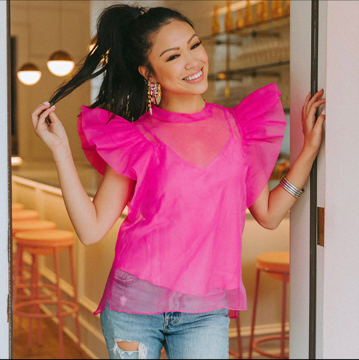 KAYCEE HOT PINK TOP