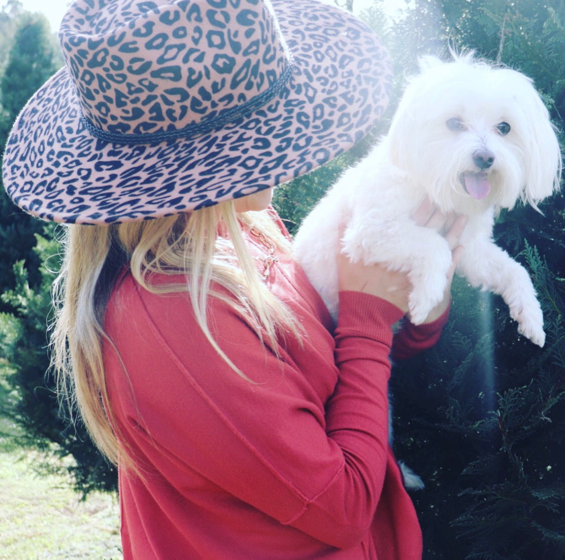 LEOPARD FELT HAT