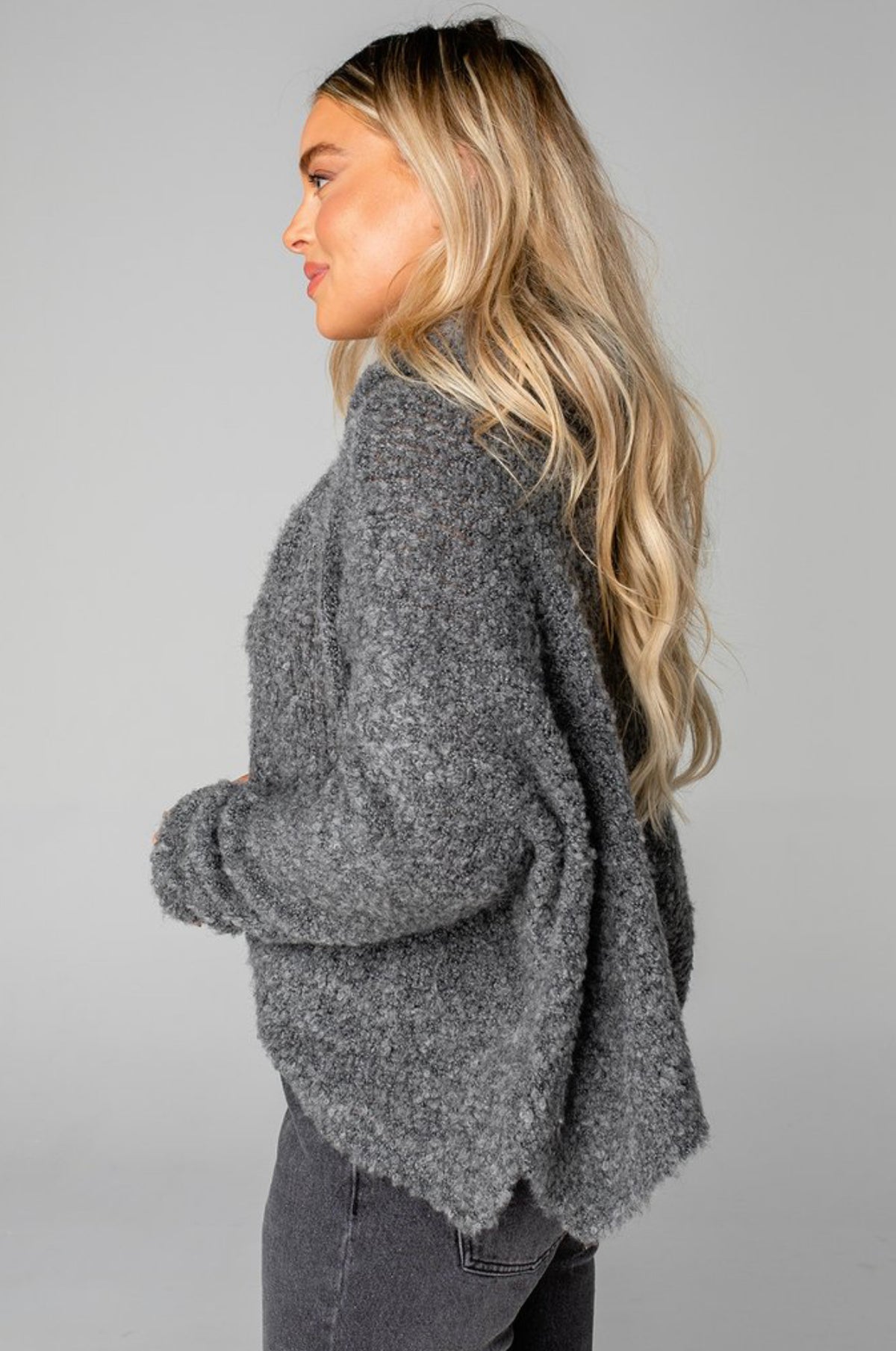 DAISY CHARCOAL SWEATER