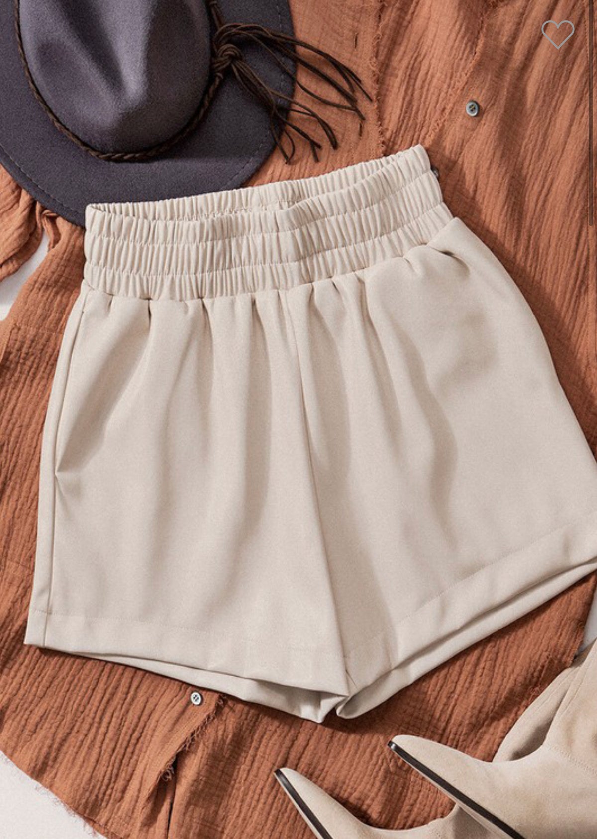 ALY FAUX LEATHER SHORTS