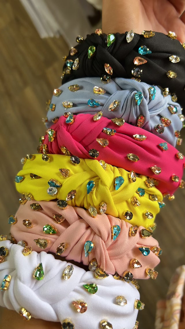 RHINESTONE BEADED HEADBAND