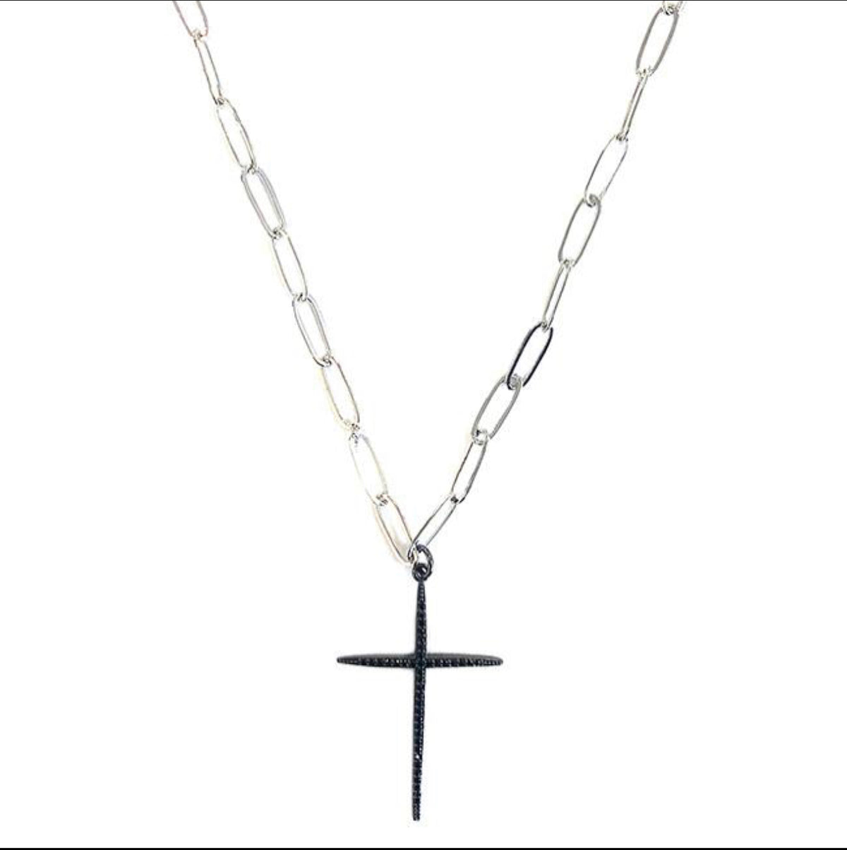 ASH CROSS NECKLACE