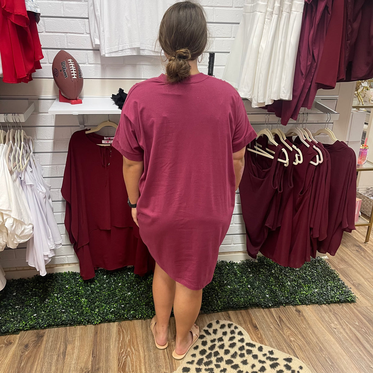 MY BERRY VNECK TUNIC DRESS