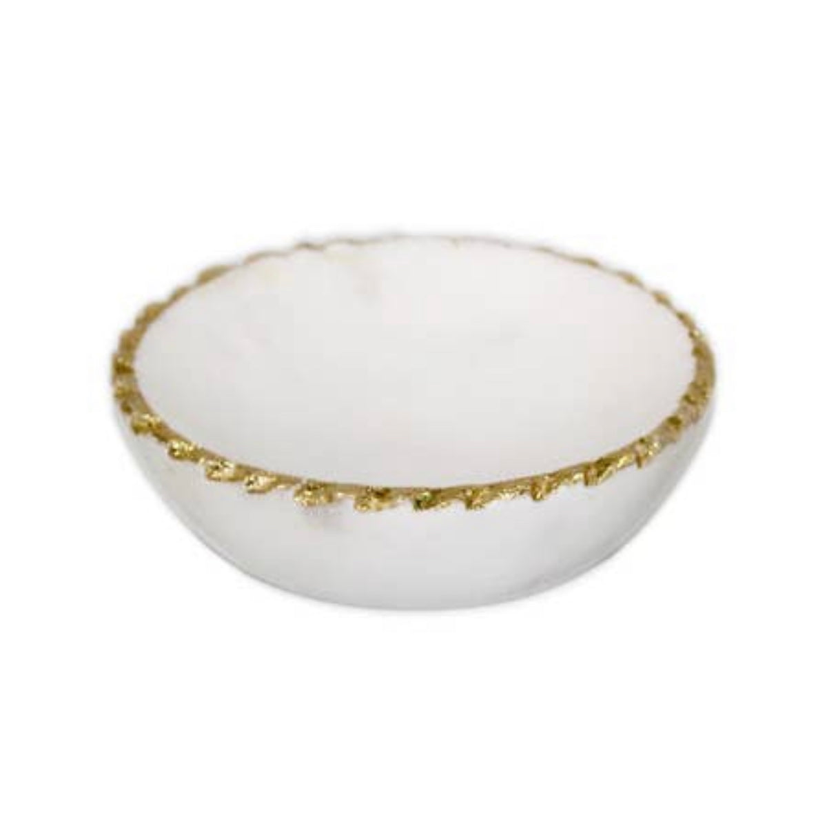 ROUND GOLD TRIM BOWL
