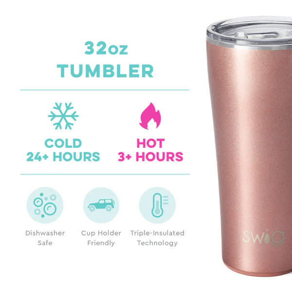 SHIMMER ROSE GOLD TUMBLER