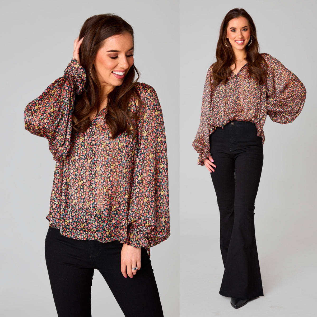 MANDY COLOR BURST TOP