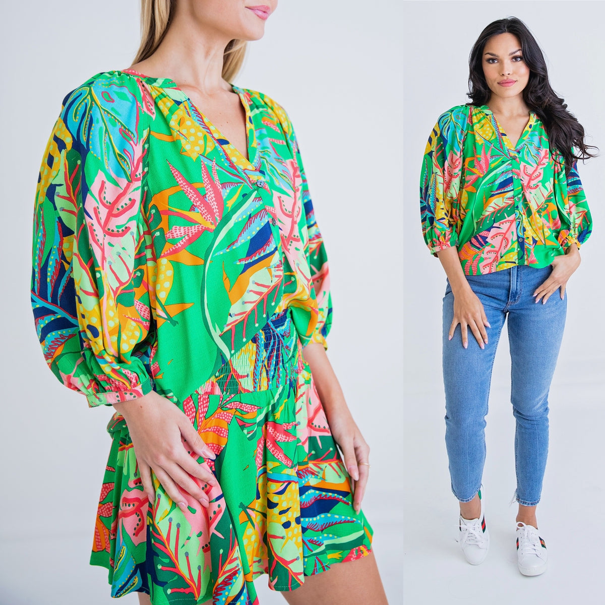 TROPICAL SMOCK SKORT