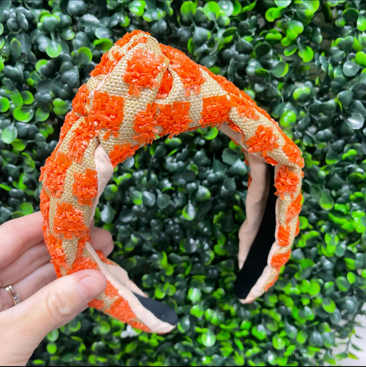 MACIE WEAVE TOP KNOT HEADBAND
