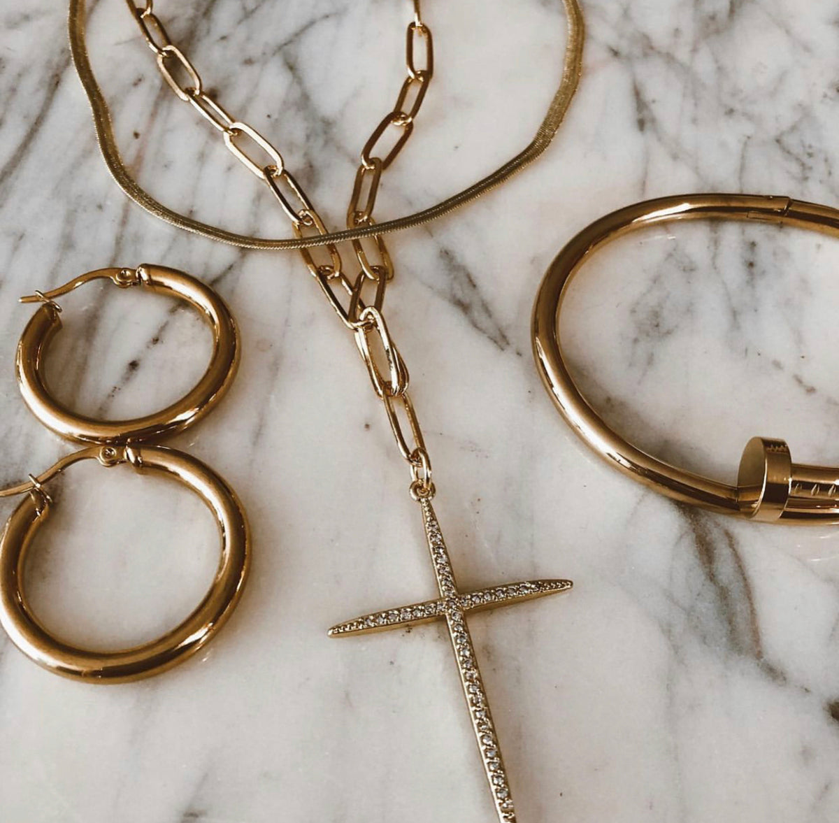 ASH CROSS NECKLACE