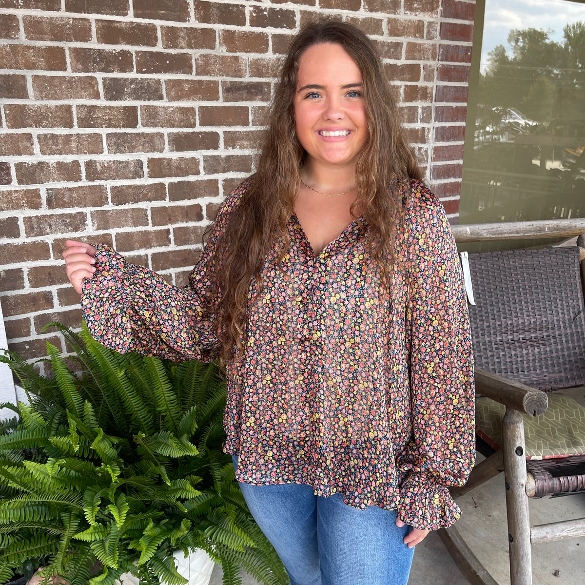 MANDY COLOR BURST TOP