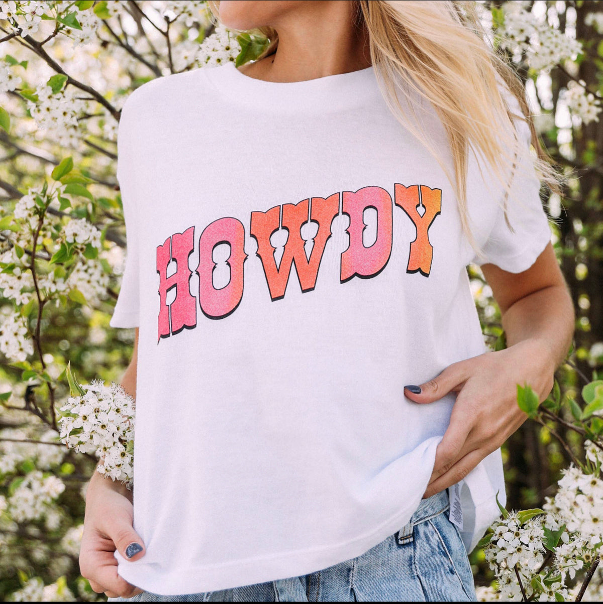 HOWDY CROPPED TEE