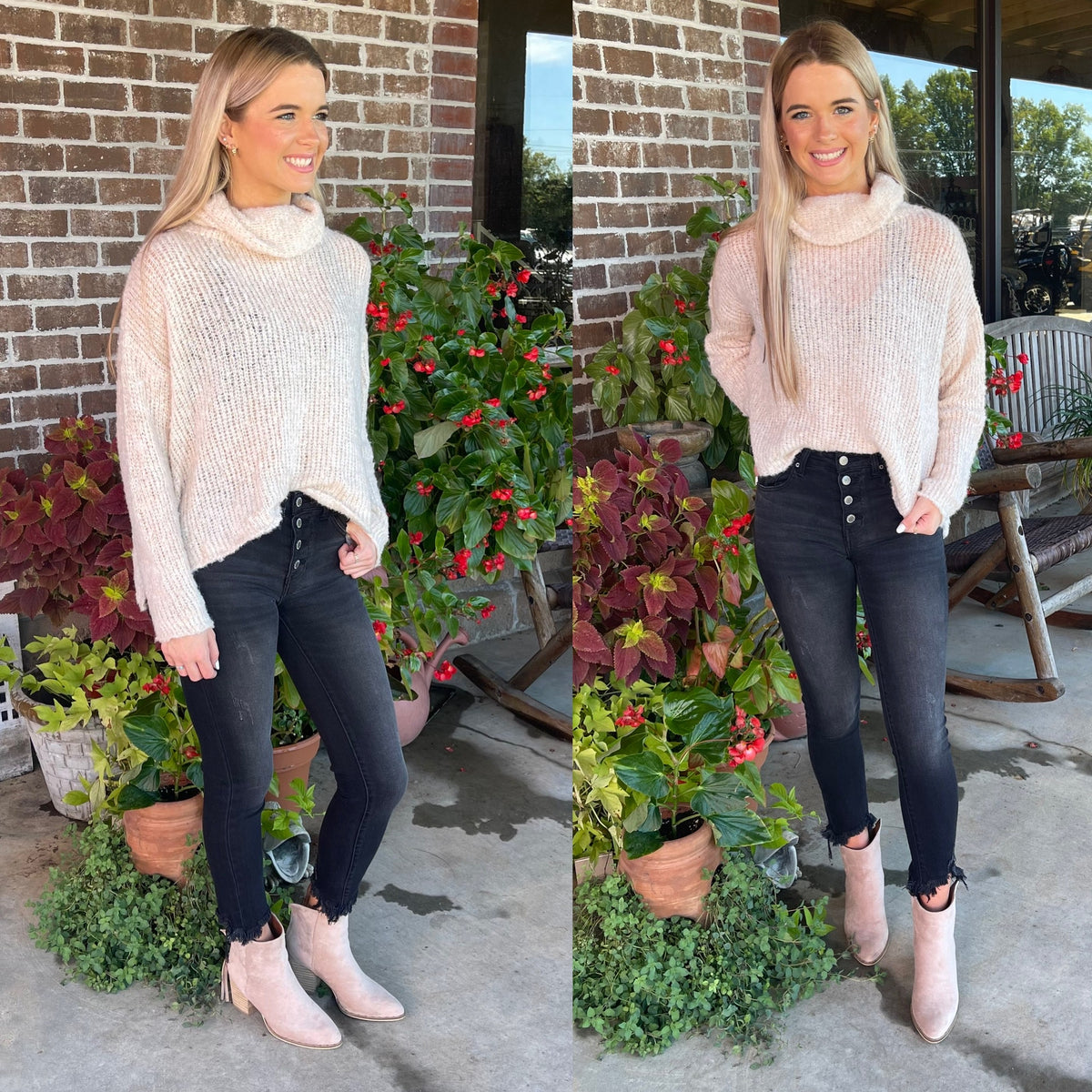DAISY OATMEAL SWEATER- FINAL SALE