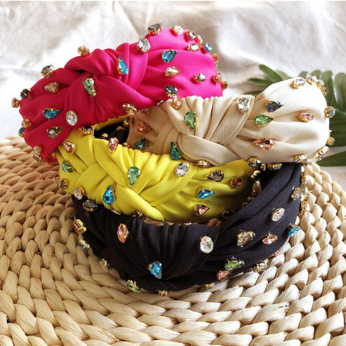 RHINESTONE BEADED HEADBAND