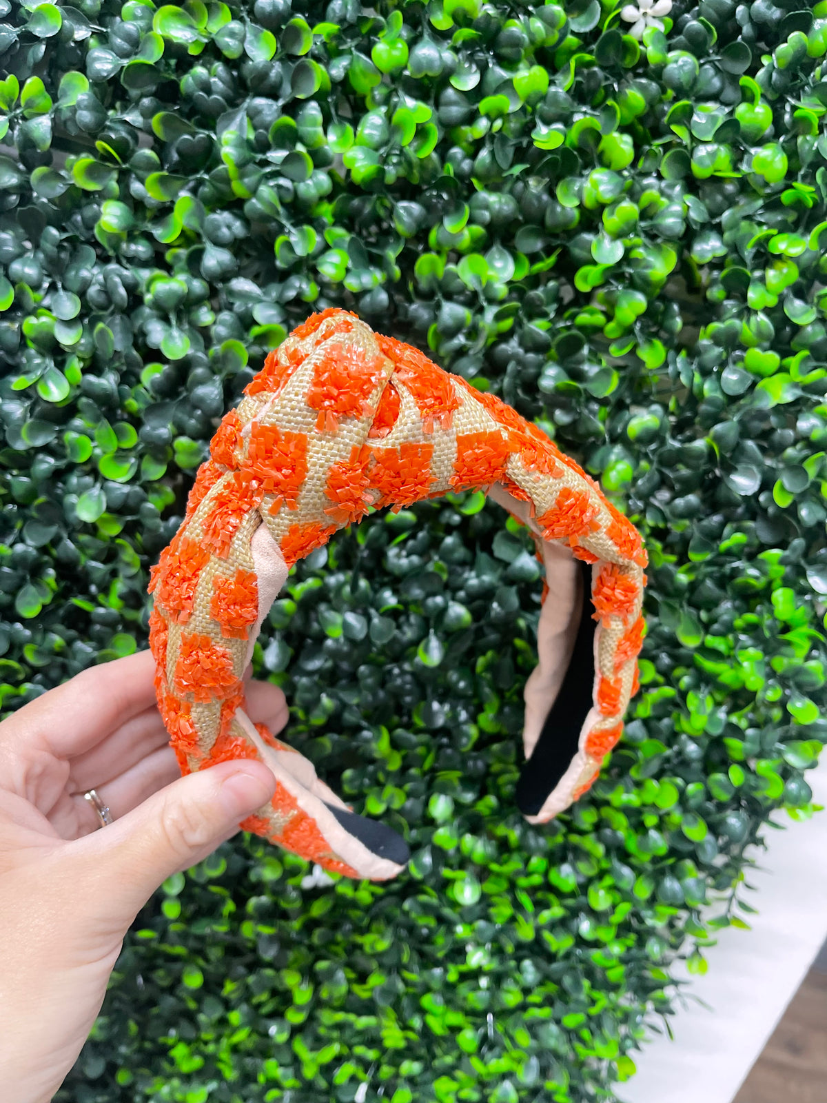 MACIE WEAVE TOP KNOT HEADBAND