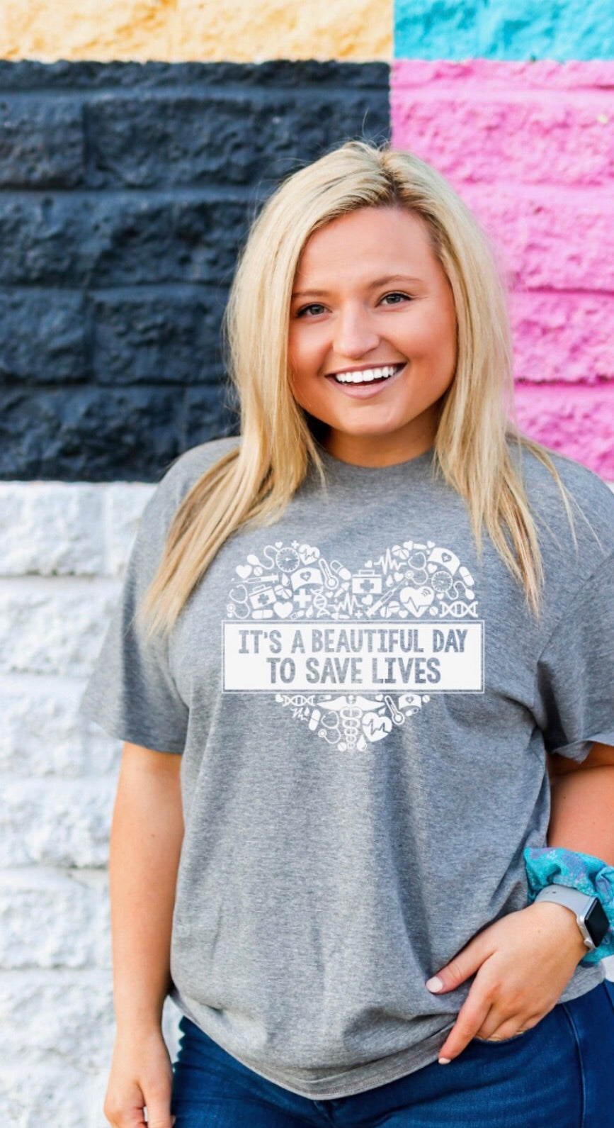 IT'S A BEAUTIFUL DAY TO SAVE LIVES TEE