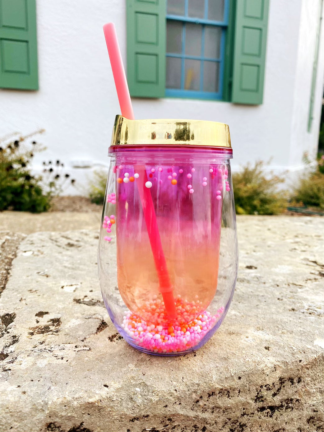 POM POM WINE TUMBLER