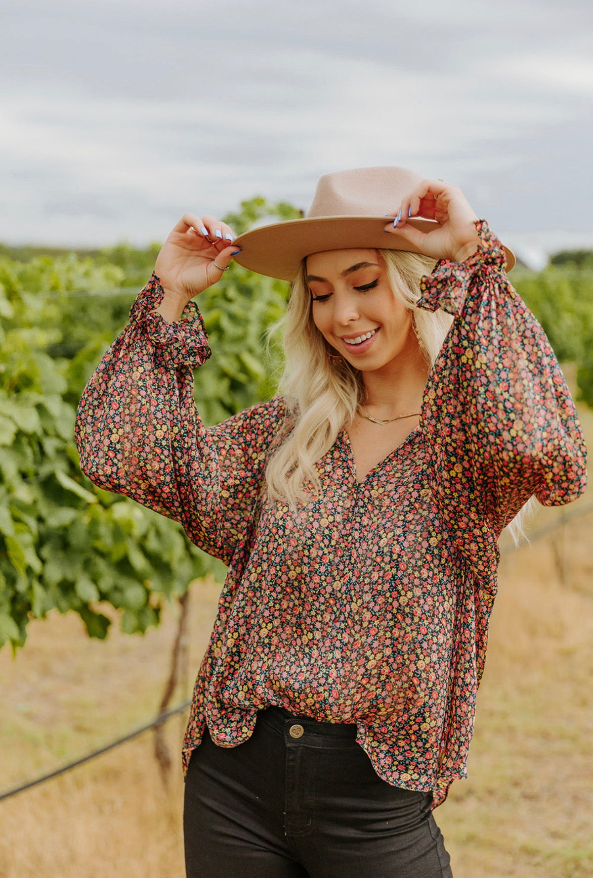 MANDY COLOR BURST TOP