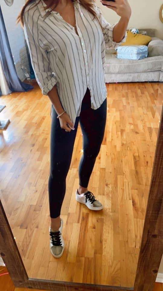 KYLEE MATTE FAUX LEATHER LEGGINGS
