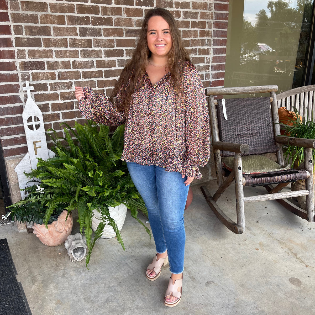 MANDY COLOR BURST TOP