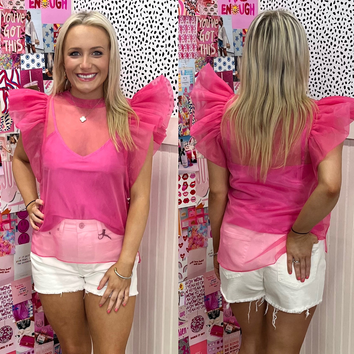 KAYCEE HOT PINK TOP